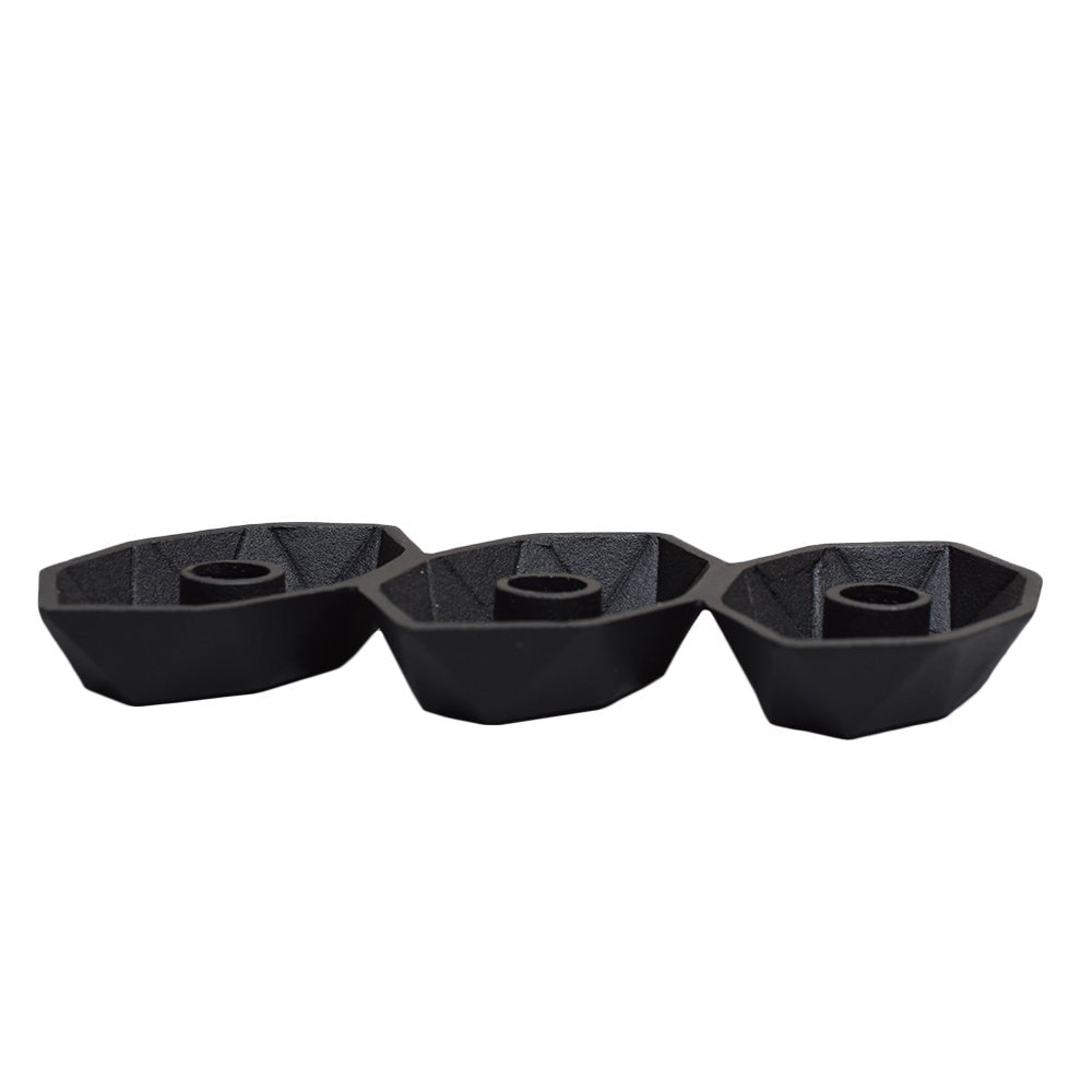 Handmade Aluminum Eco - friendly Geometric Black Set Of One Tea Light Candle Holder - BBH HOMES LLC
