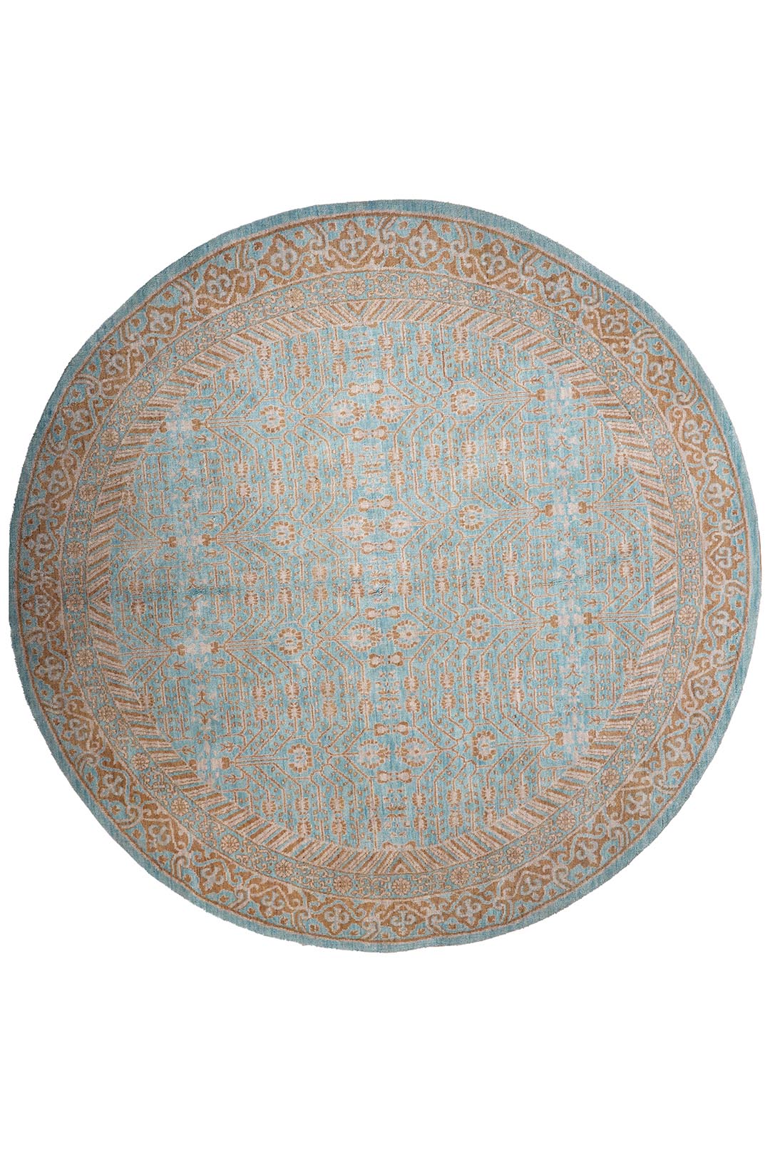 Blue Mirage Hand Knotted Oriental Wool Area Rug
