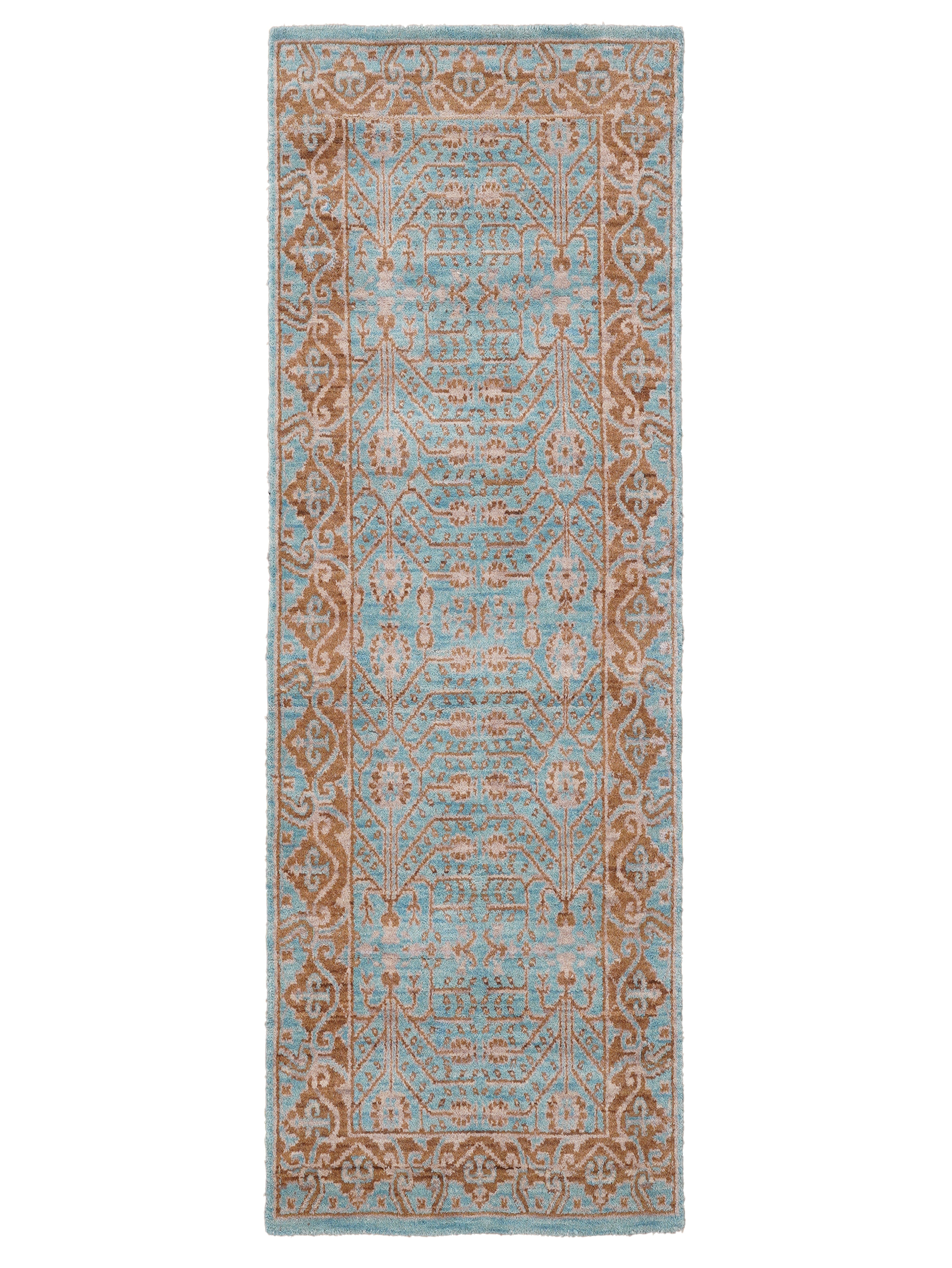 Blue Mirage Hand Knotted Oriental Wool Area Rug