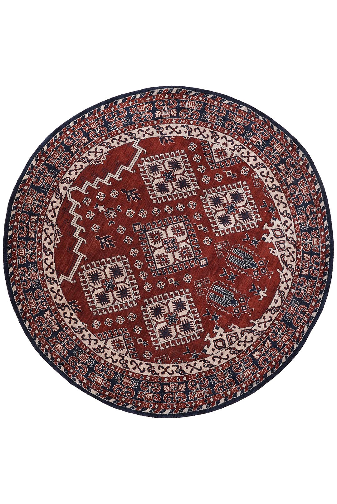 Kazak Ember Hand Knotted Wool Area Rug