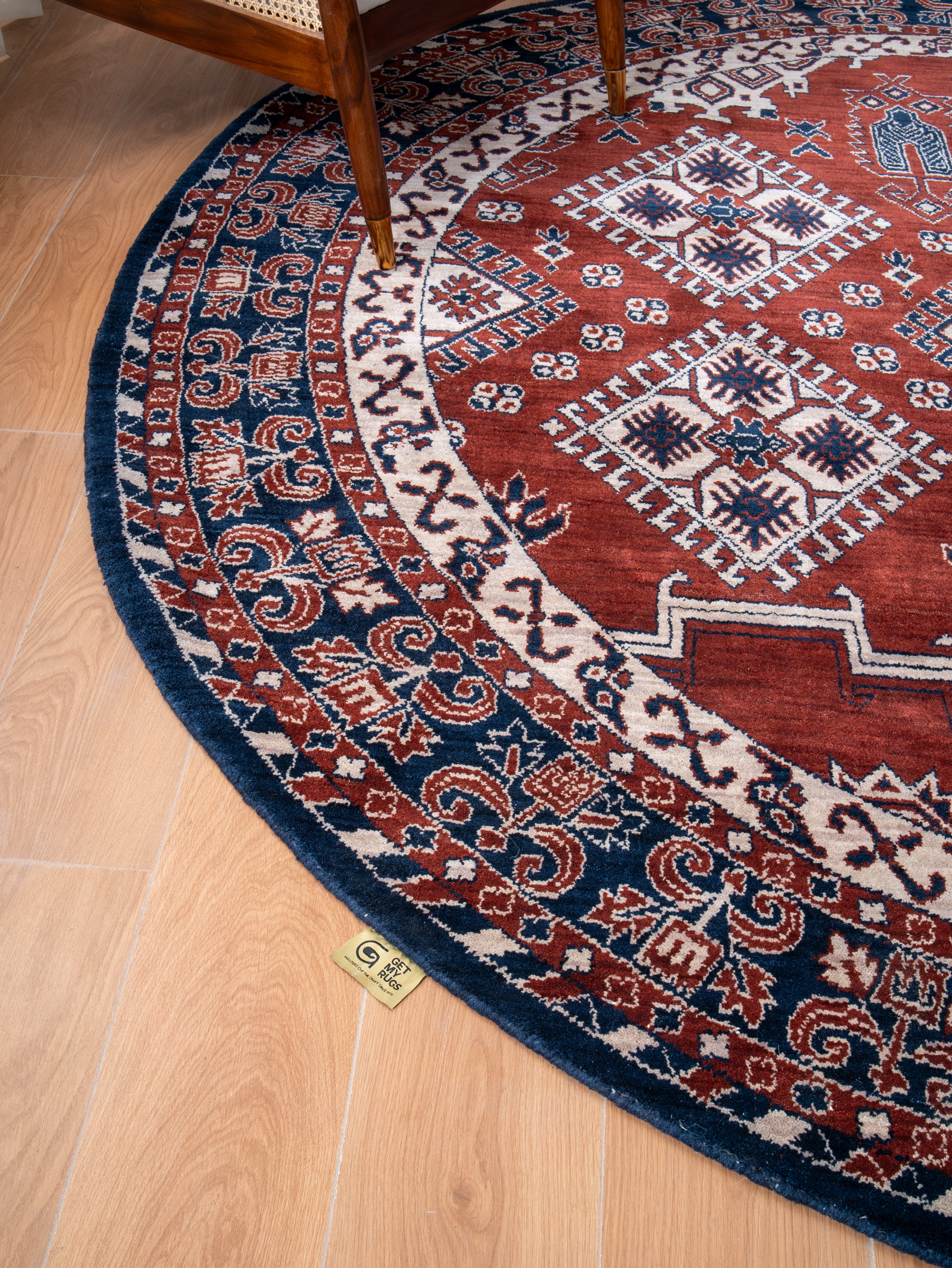 Kazak Ember Hand Knotted Wool Area Rug