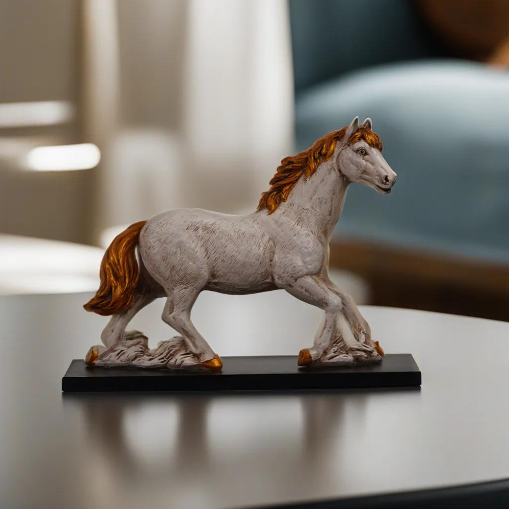 Horse Antique Finish Resin Figurine - BBH HOMES LLC