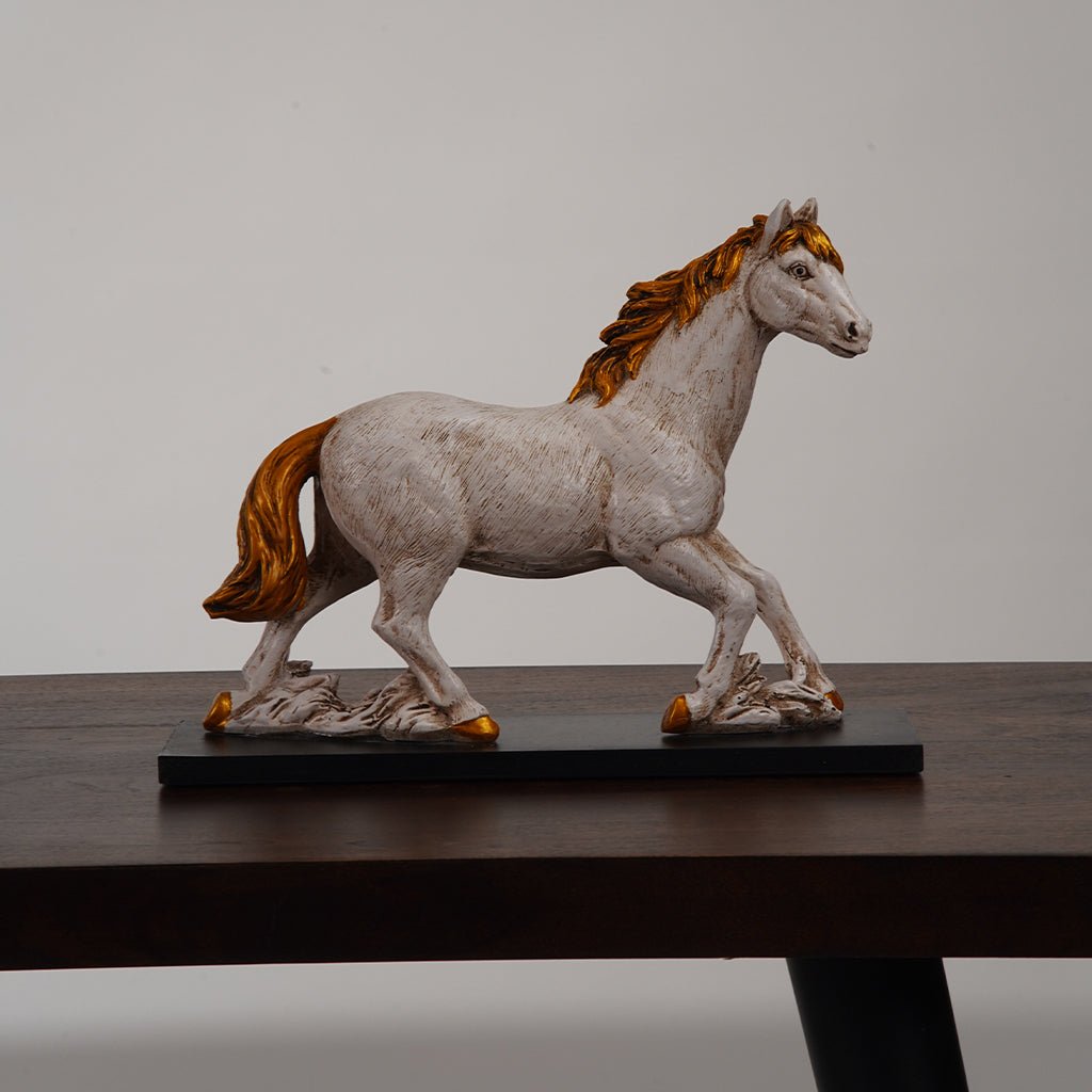 Horse Antique Finish Resin Figurine - BBH HOMES LLC