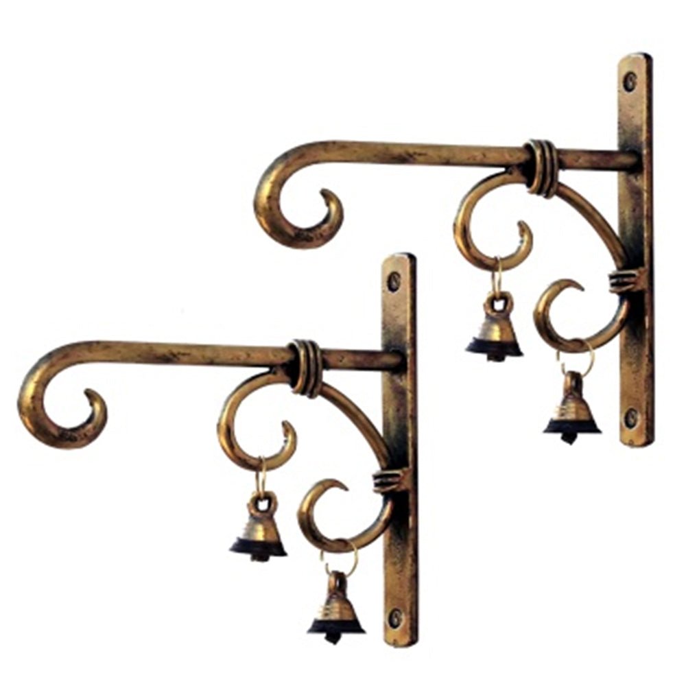 Iron Wall Bracket with Bells - BBH HOMES LLC