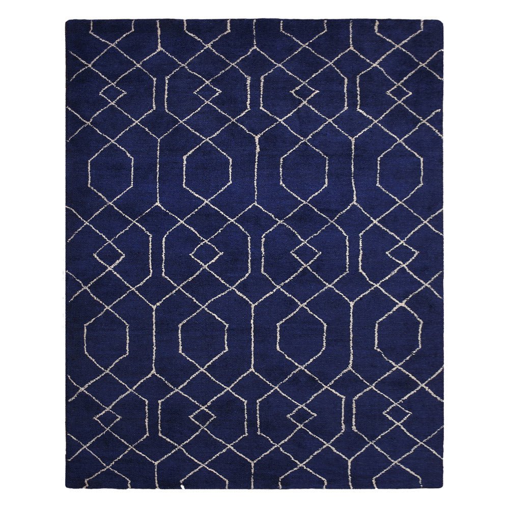 Isafjördur Hand Knotted Loom Silk Mix Area Rug - BBH HOMES LLC