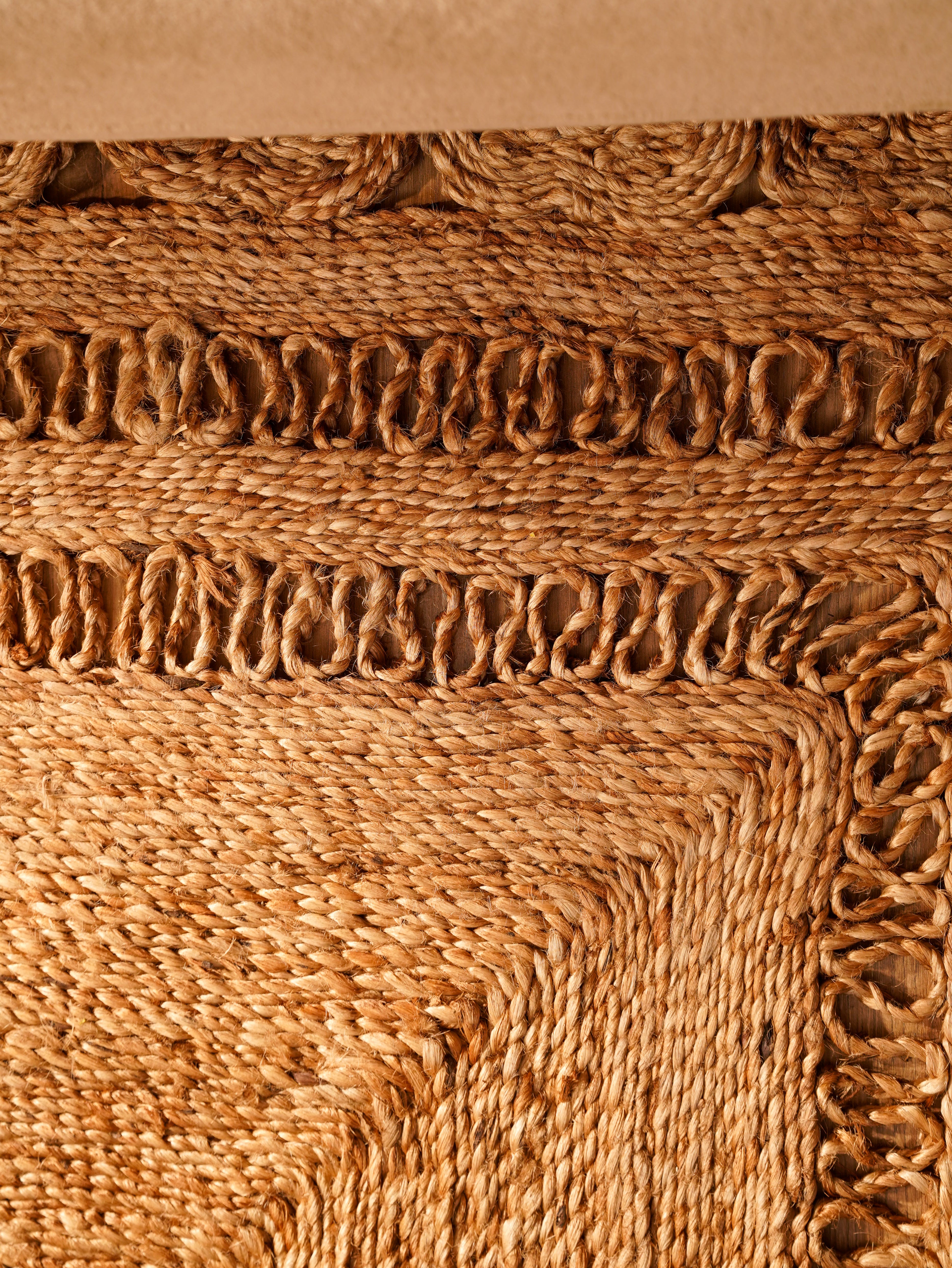 Natural Wheat Brown Handwoven Jute Rug – Flatweave Eco-Friendly Area Rug in Round, Rectangle & Square