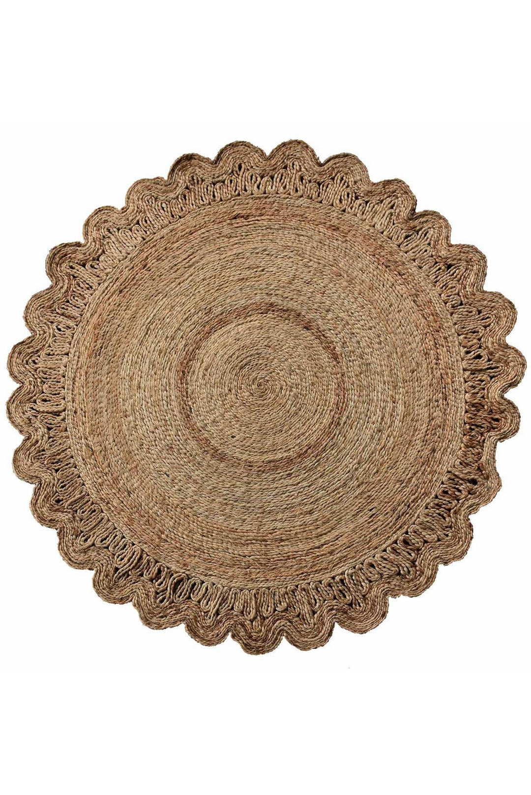 Nature's Spiral Jute Rug