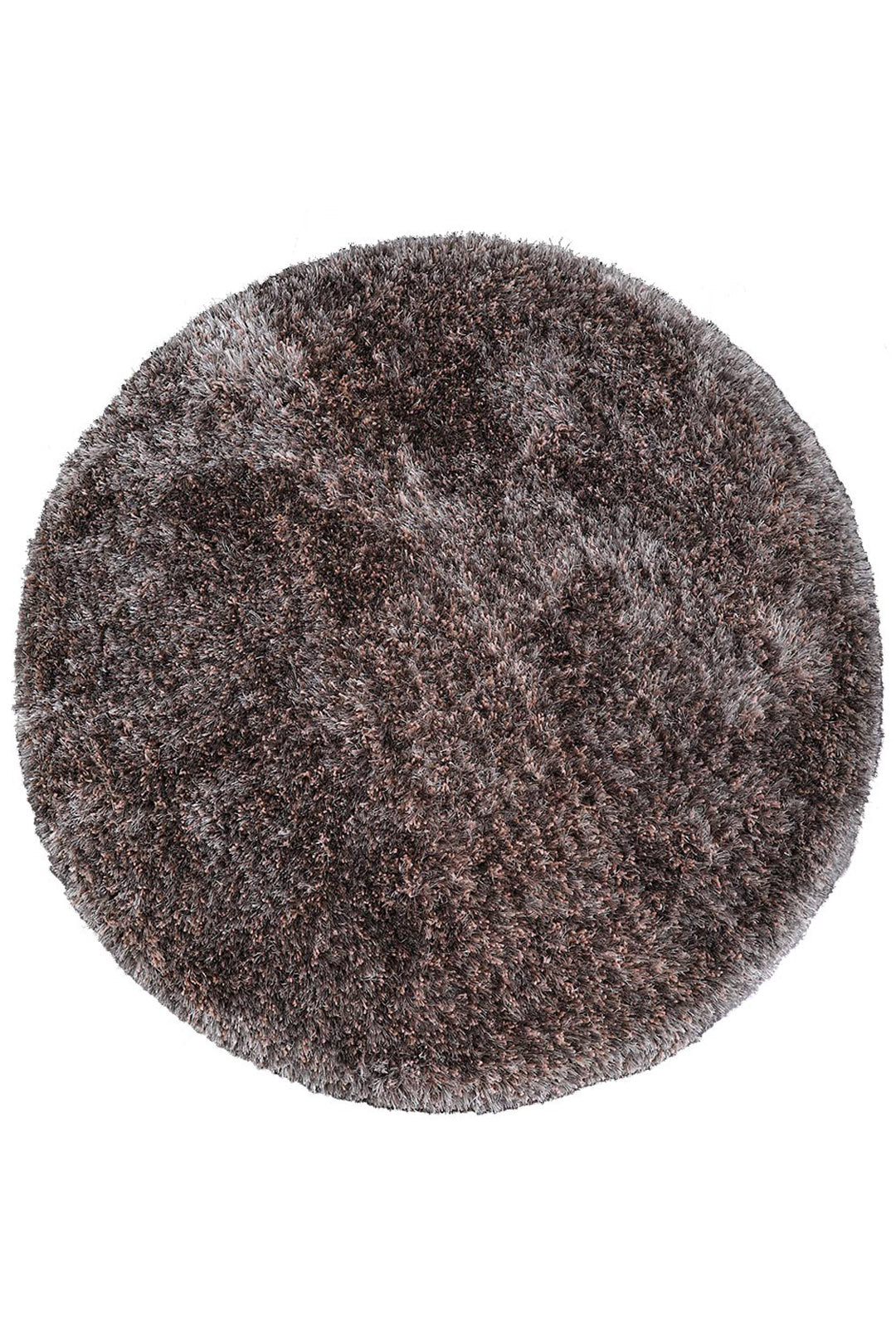 Beige Brown Hand Tufted Shag Rug