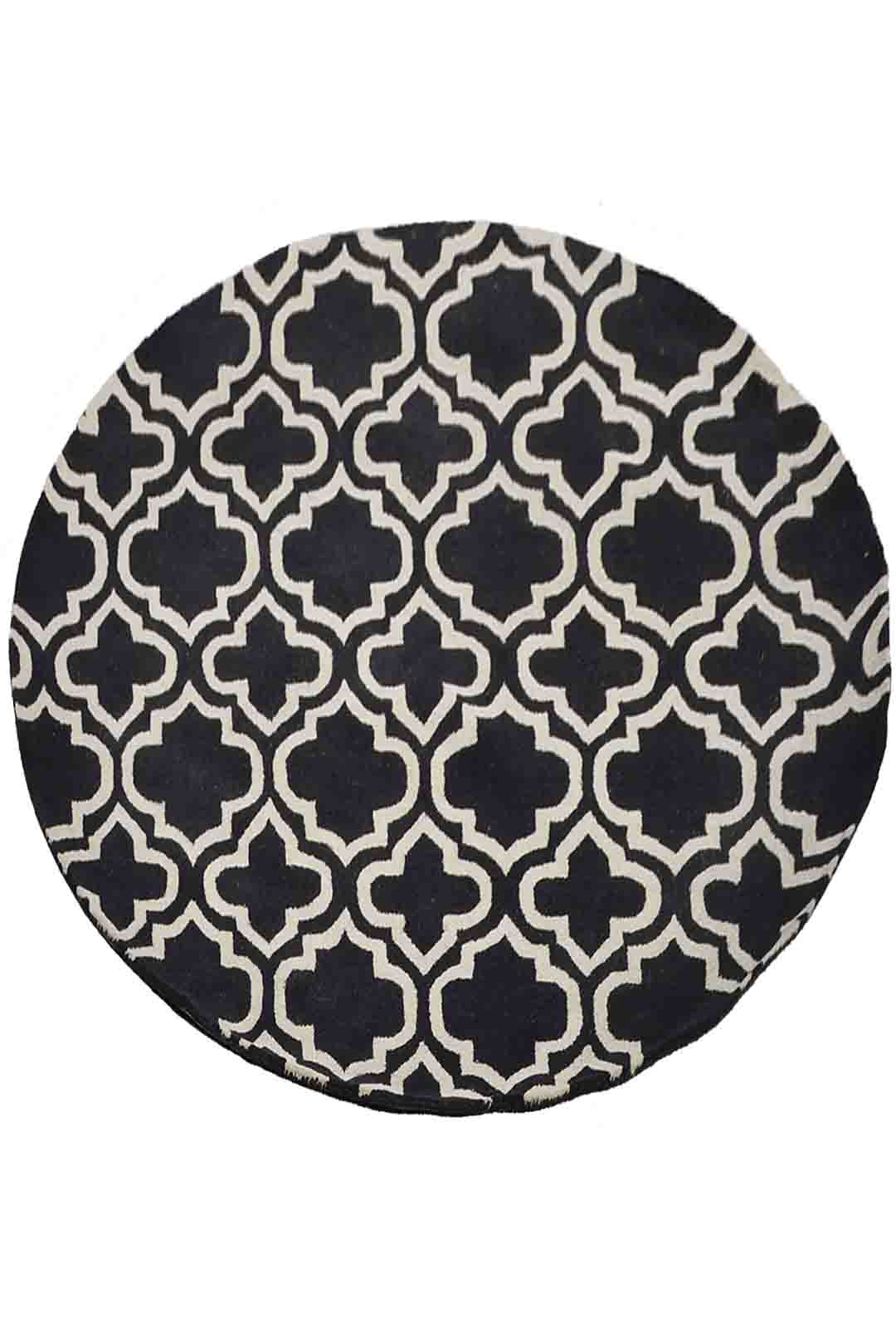Midnight Trellis Hand Tufted Wool Rug