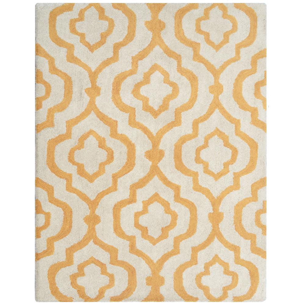 Saffron Medallion Hand Tufted Rug