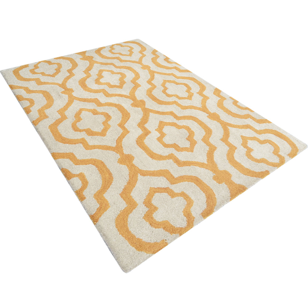 Saffron Medallion Hand Tufted Rug