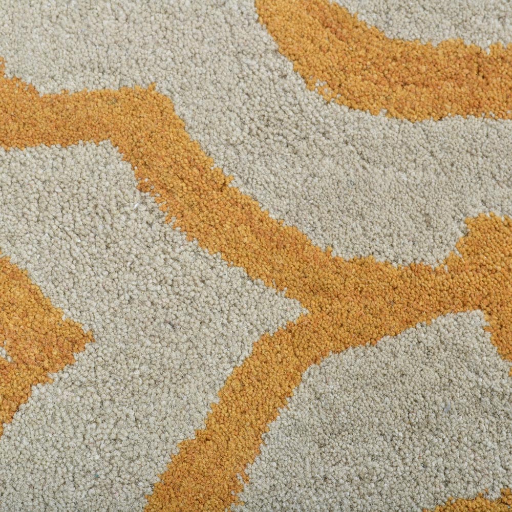 Saffron Medallion Hand Tufted Rug