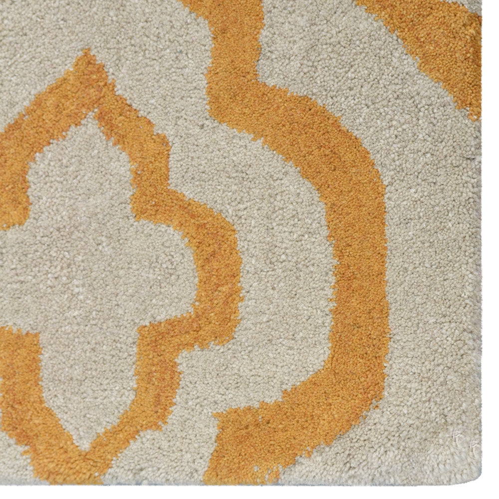 Saffron Medallion Hand Tufted Rug