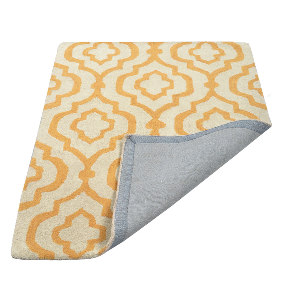 Saffron Medallion Hand Tufted Rug