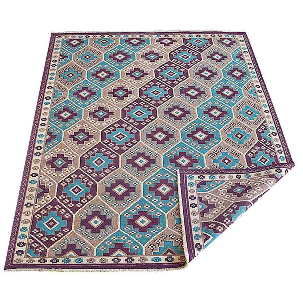 Kilkenny Hand Knotted Sumak Wool Area Rug - BBH HOMES LLC