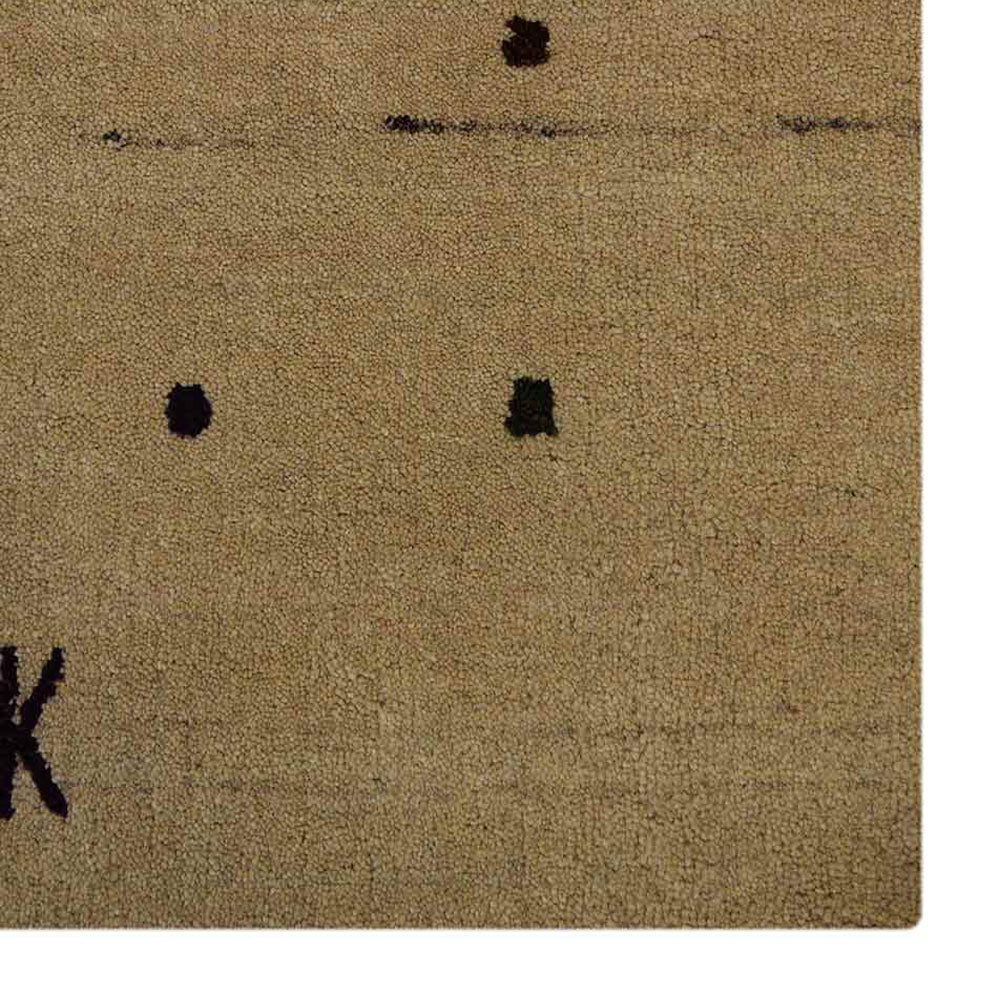 Amber Hand Knotted Wool Rug