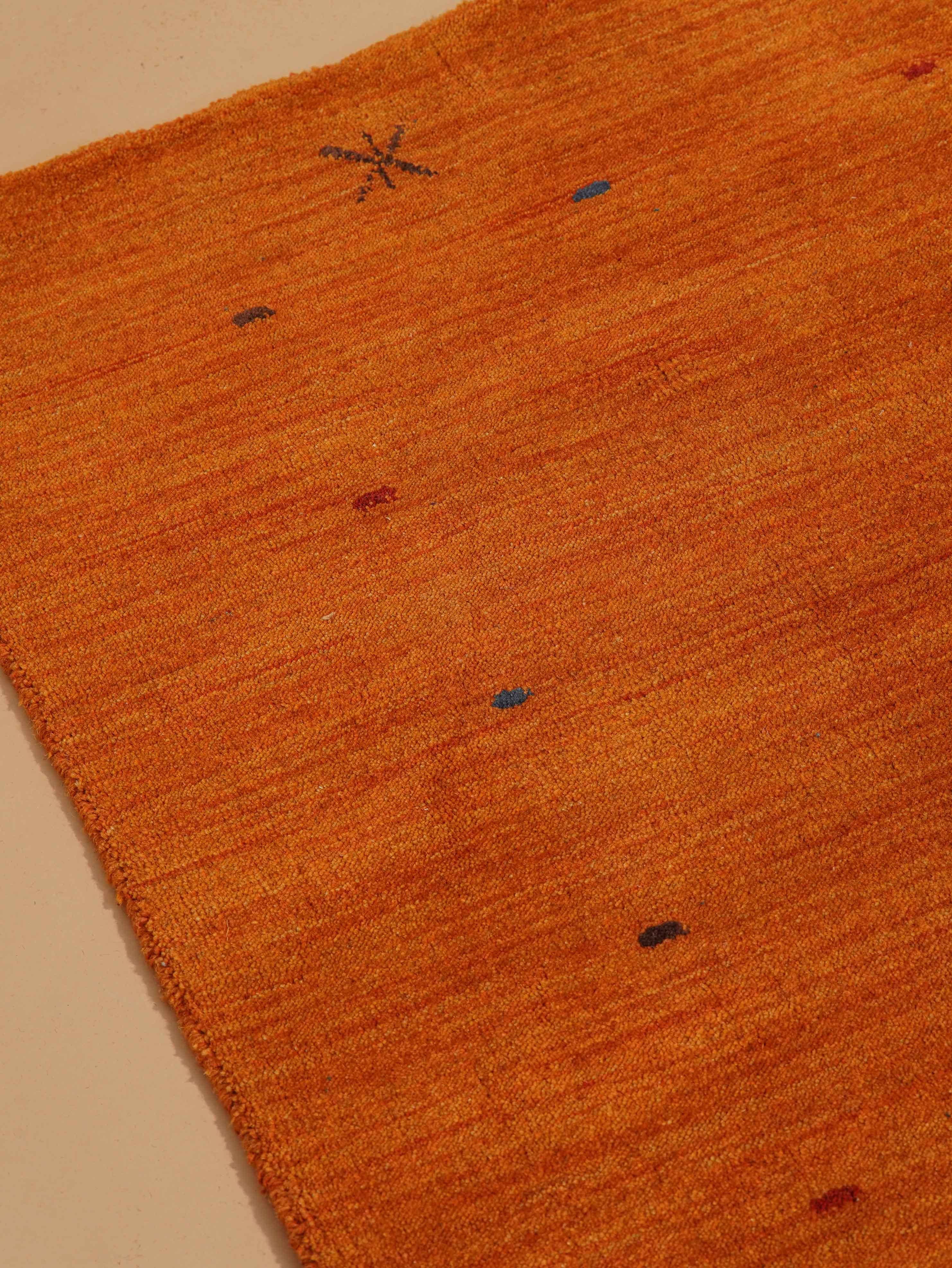 Amber Hand Knotted Wool Rug