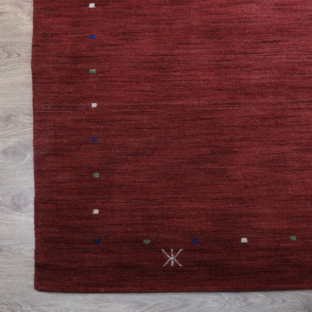 Amber Hand Knotted Wool Rug