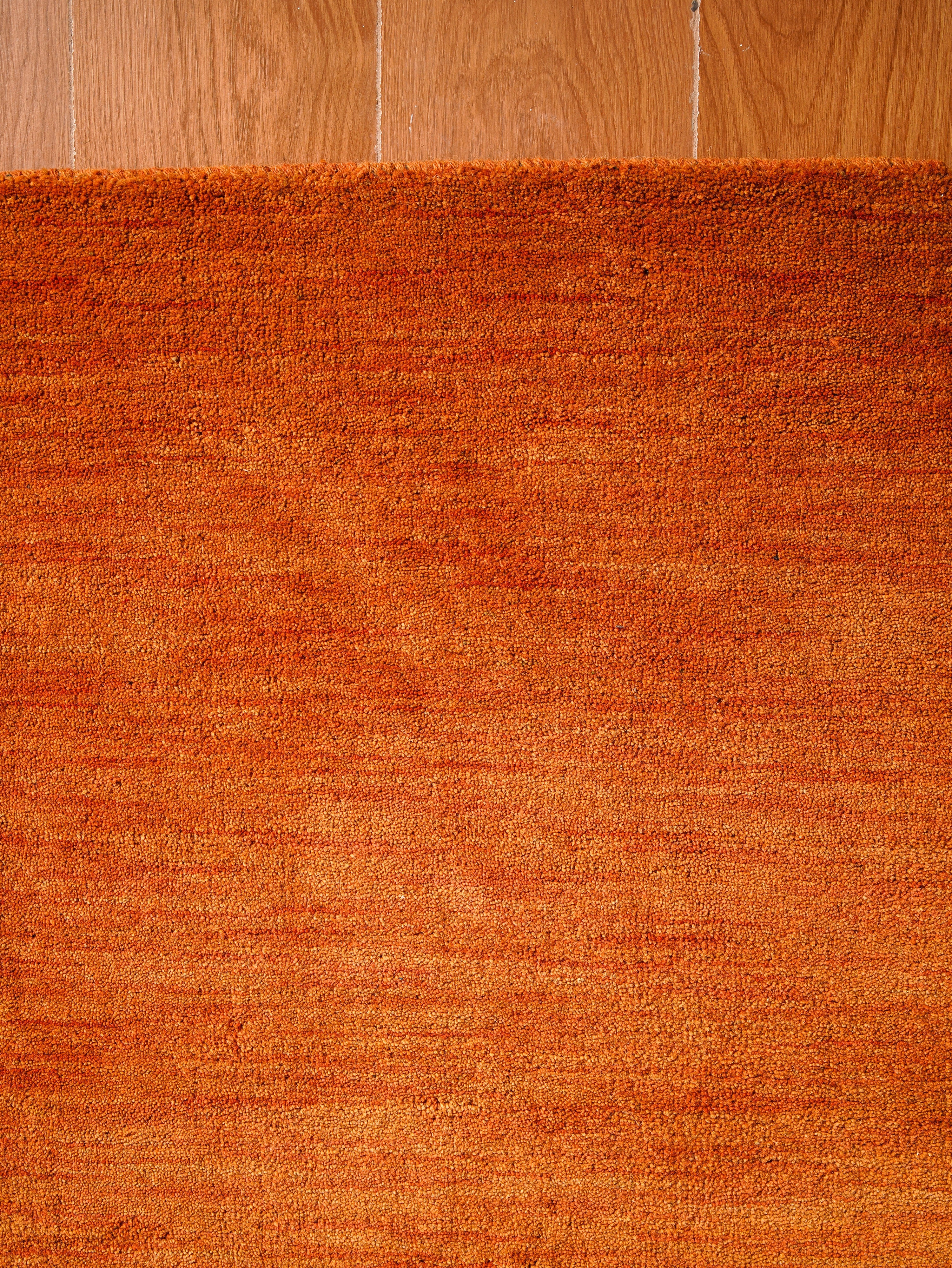 Solid Hand Knotted Wool Rug