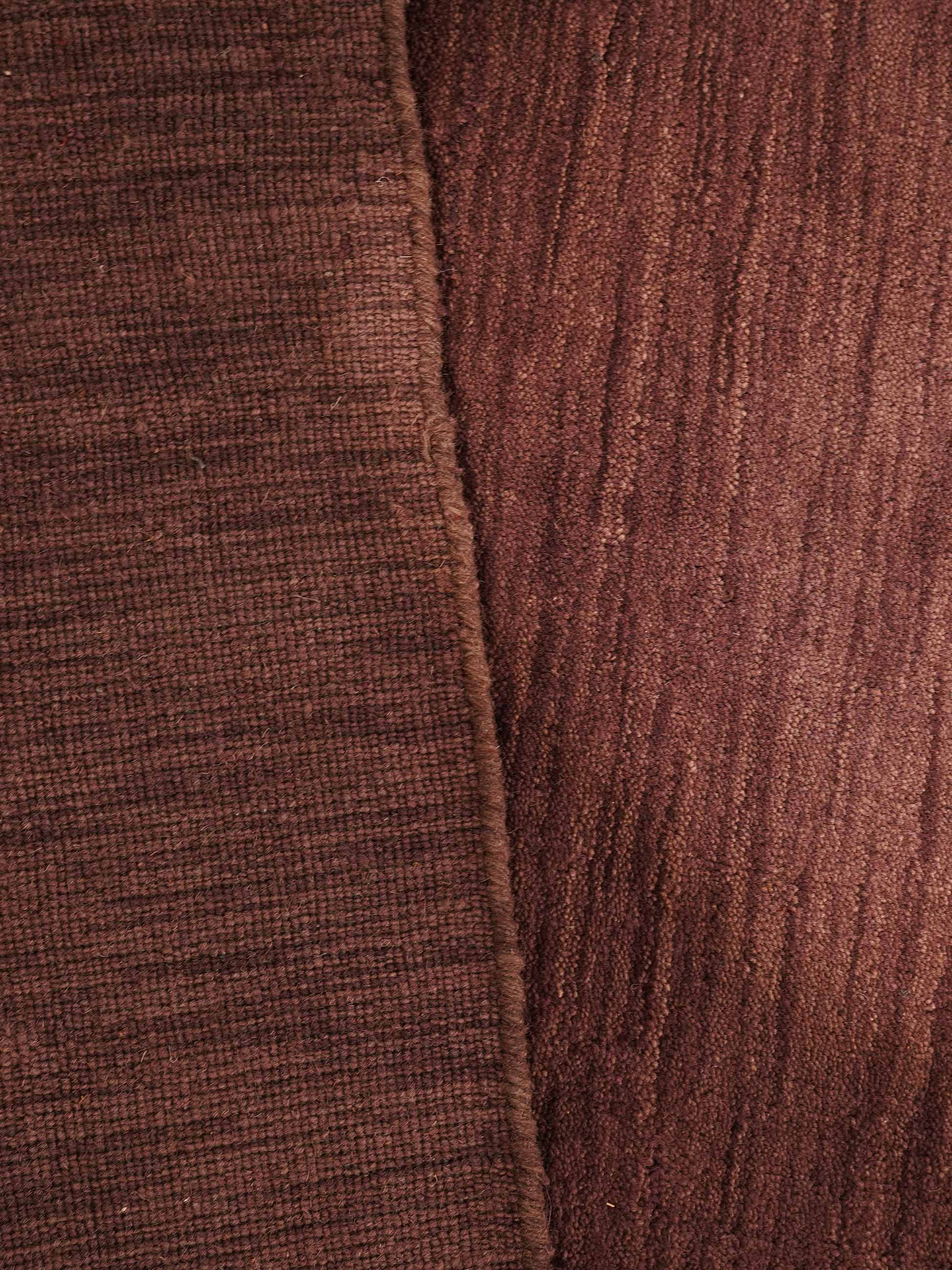 Solid Hand Knotted Wool Rug