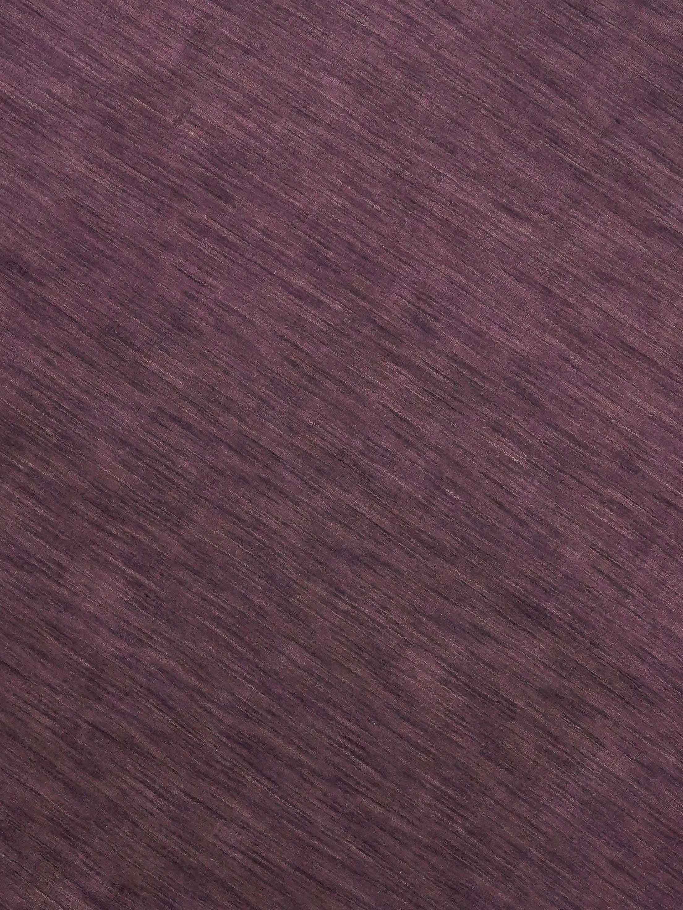 Solid Hand Knotted Wool Rug