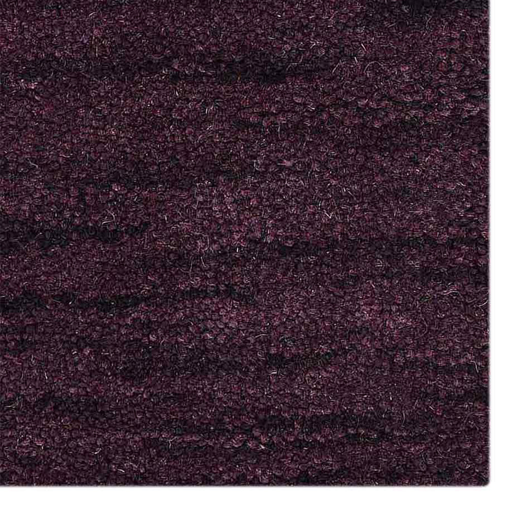 Solid Hand Knotted Wool Rug