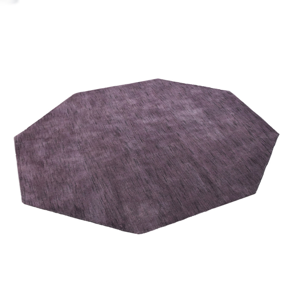 Solid Hand Knotted Wool Rug