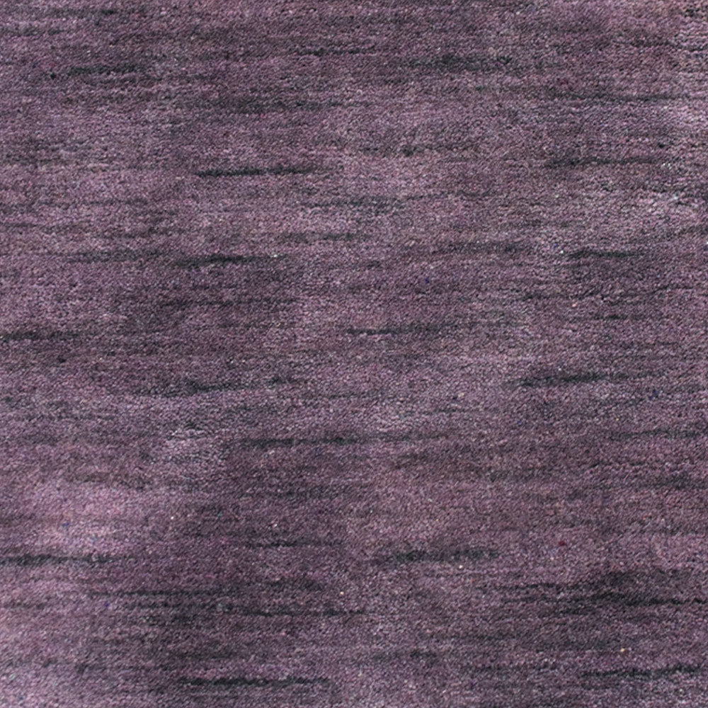 Solid Hand Knotted Wool Rug