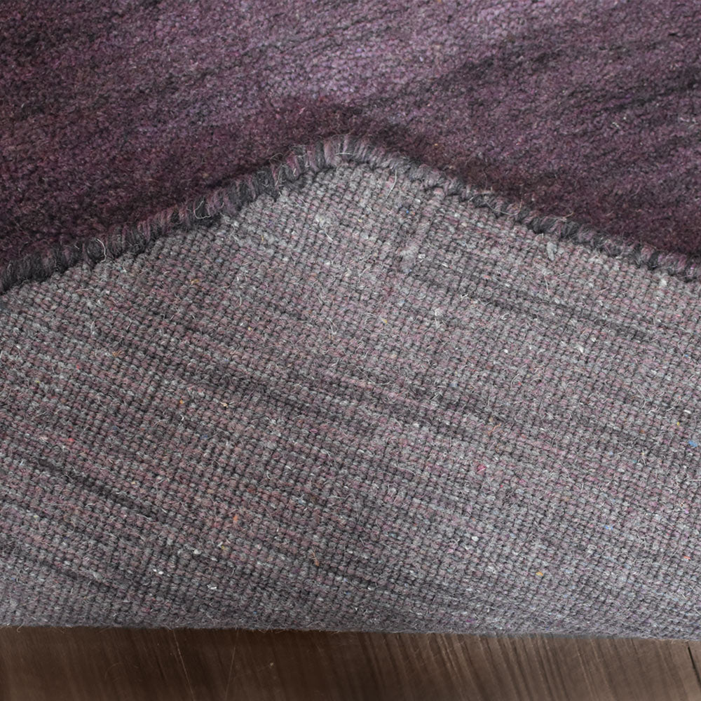 Solid Hand Knotted Wool Rug