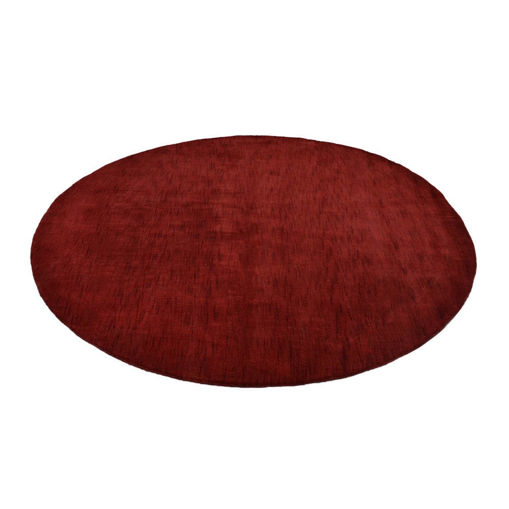 Solid Hand Knotted Wool Rug