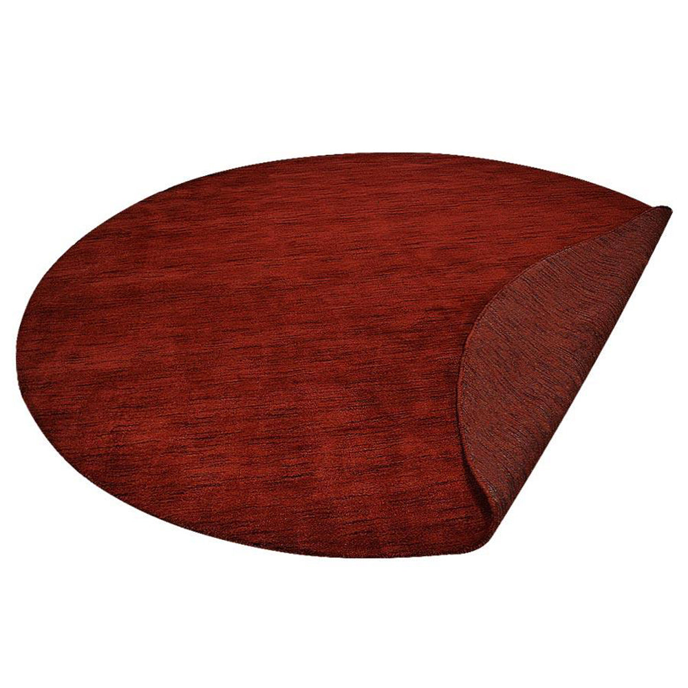 Solid Hand Knotted Wool Rug