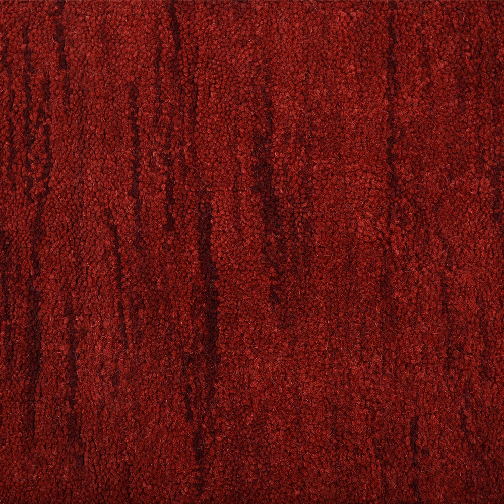 Solid Hand Knotted Wool Rug