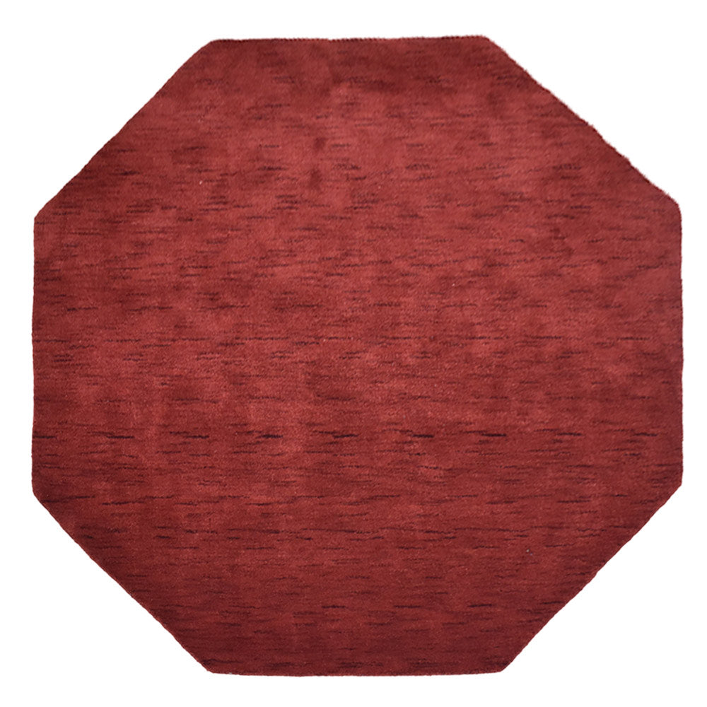 Solid Hand Knotted Wool Rug