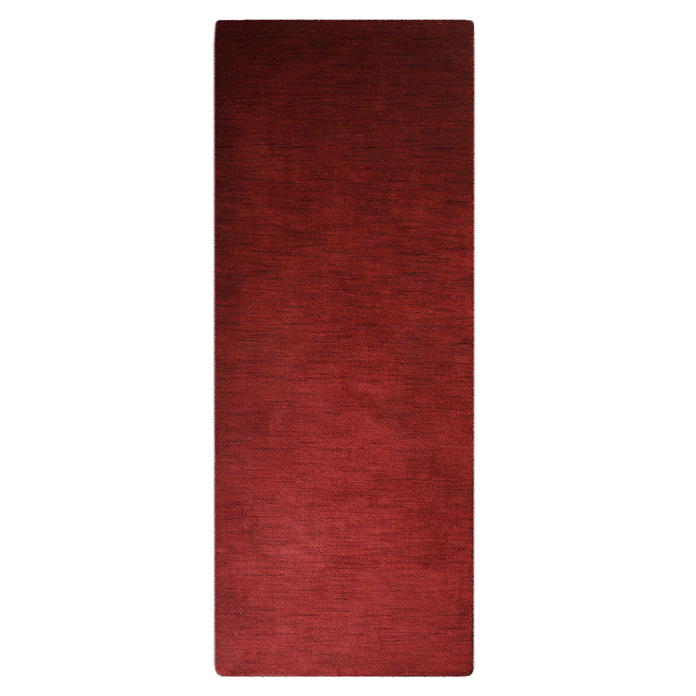 Solid Hand Knotted Wool Rug