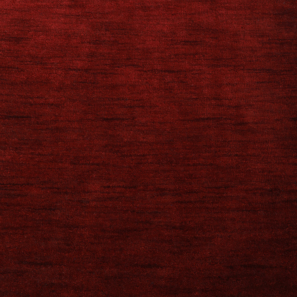 Solid Hand Knotted Wool Rug