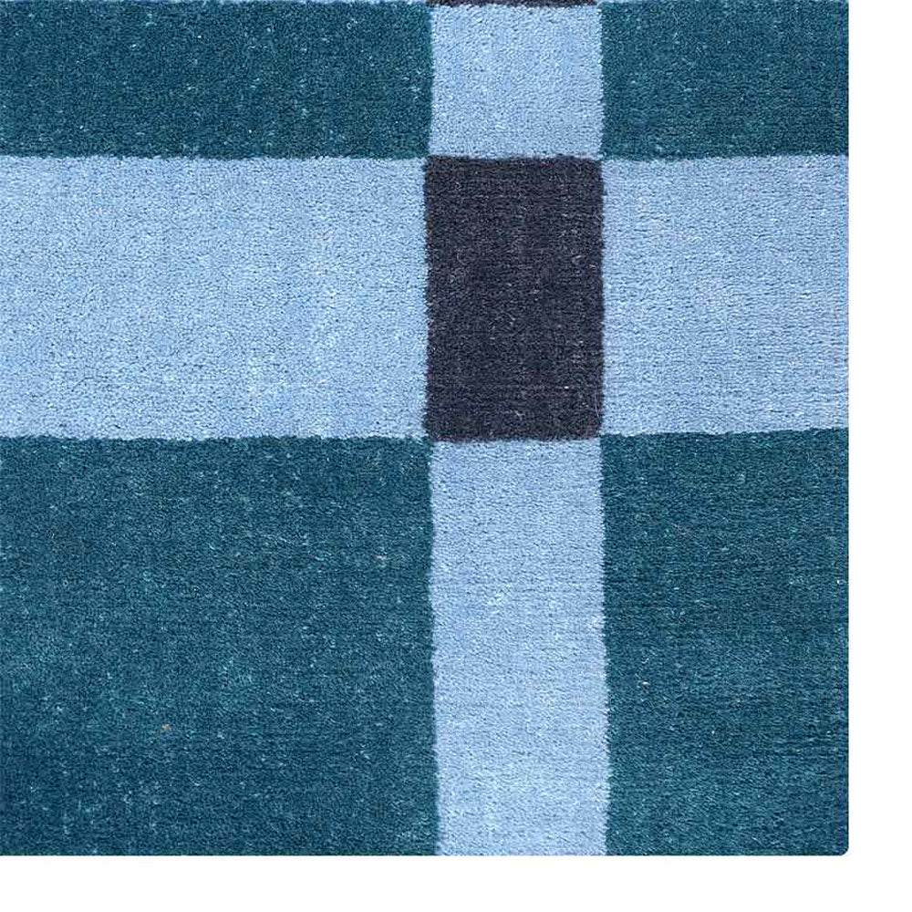 Gridstone Hand Knotted Wool Rug