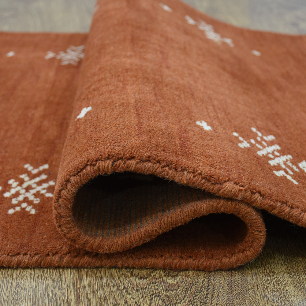 Eila Hand Knotted Wool Area Rug