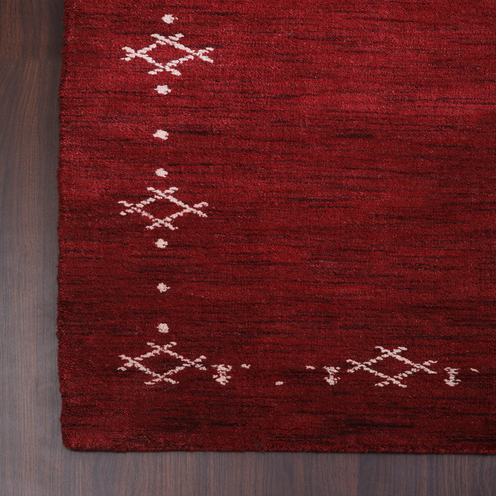 Eila Hand Knotted Wool Area Rug