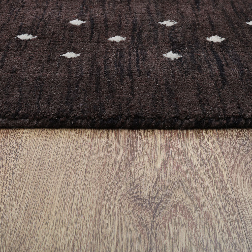 Teal Hand Knotted Wool Rug
