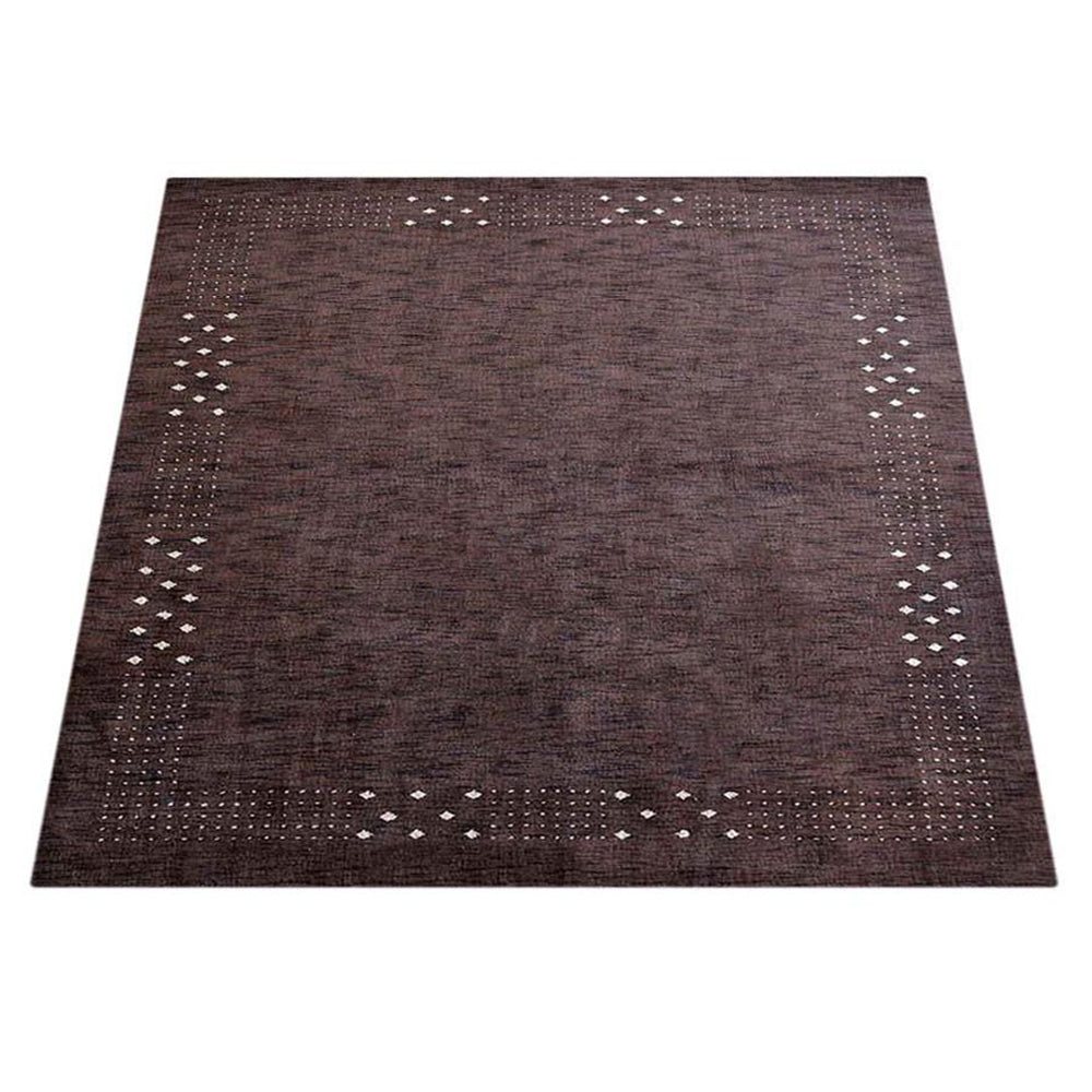 Teal Hand Knotted Wool Rug