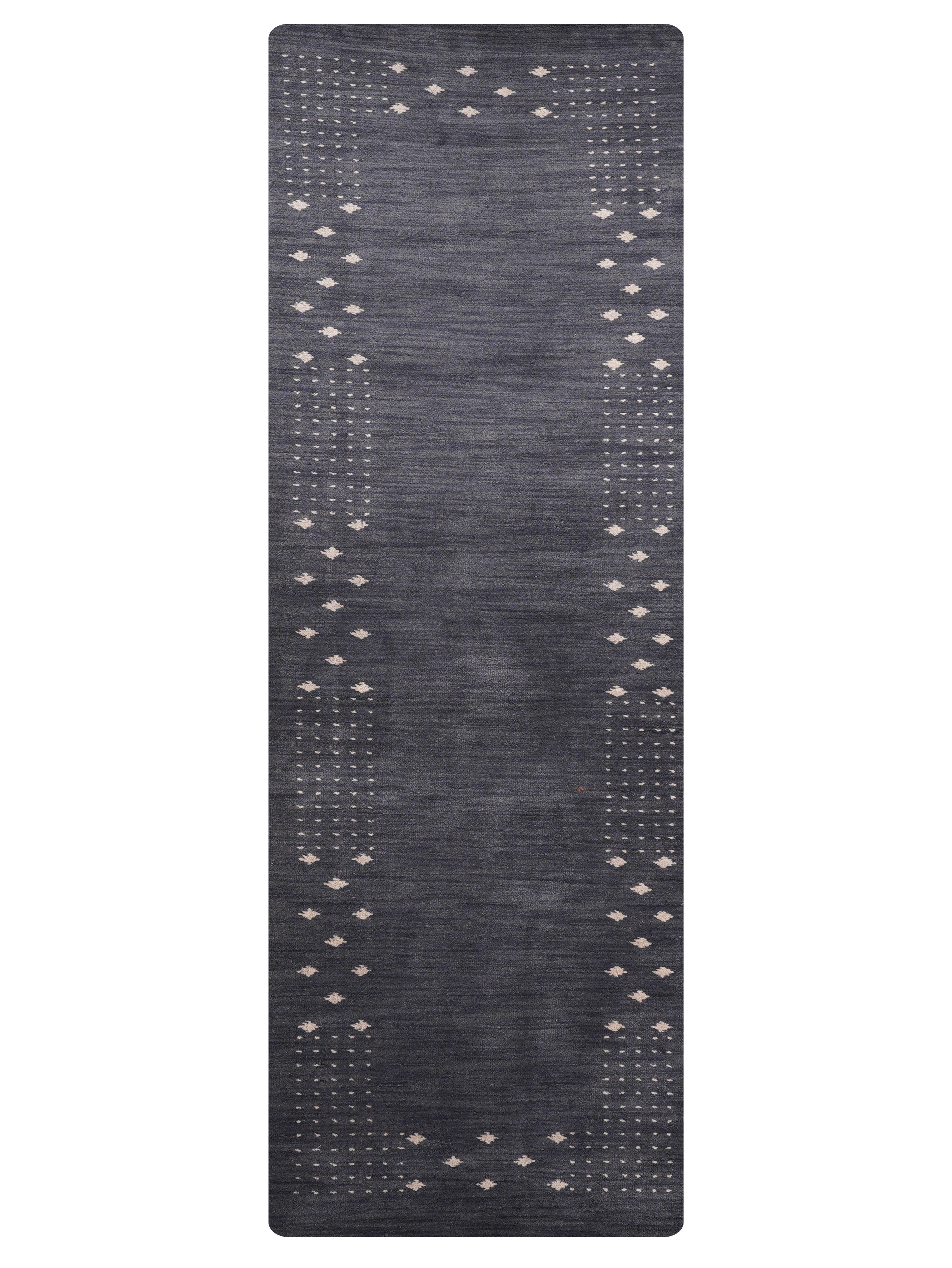 Teal Hand Knotted Wool Rug