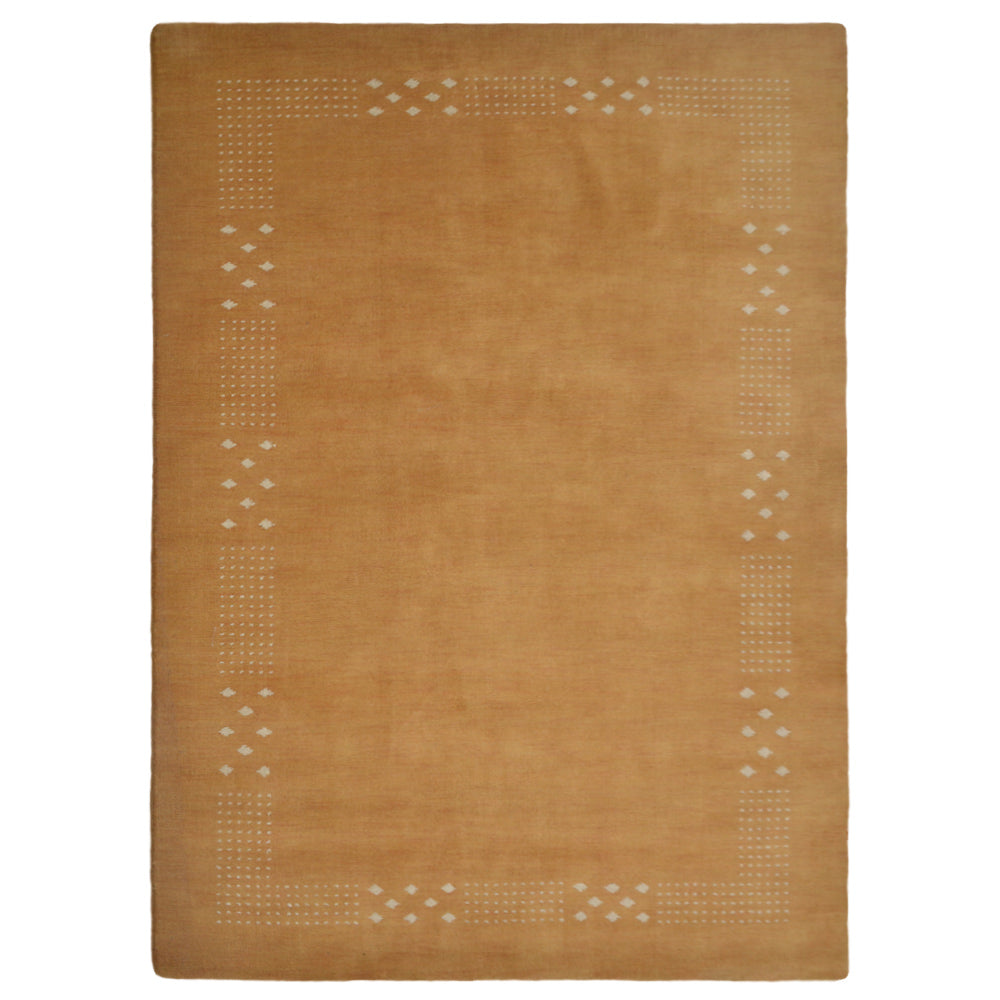 Teal Hand Knotted Wool Rug