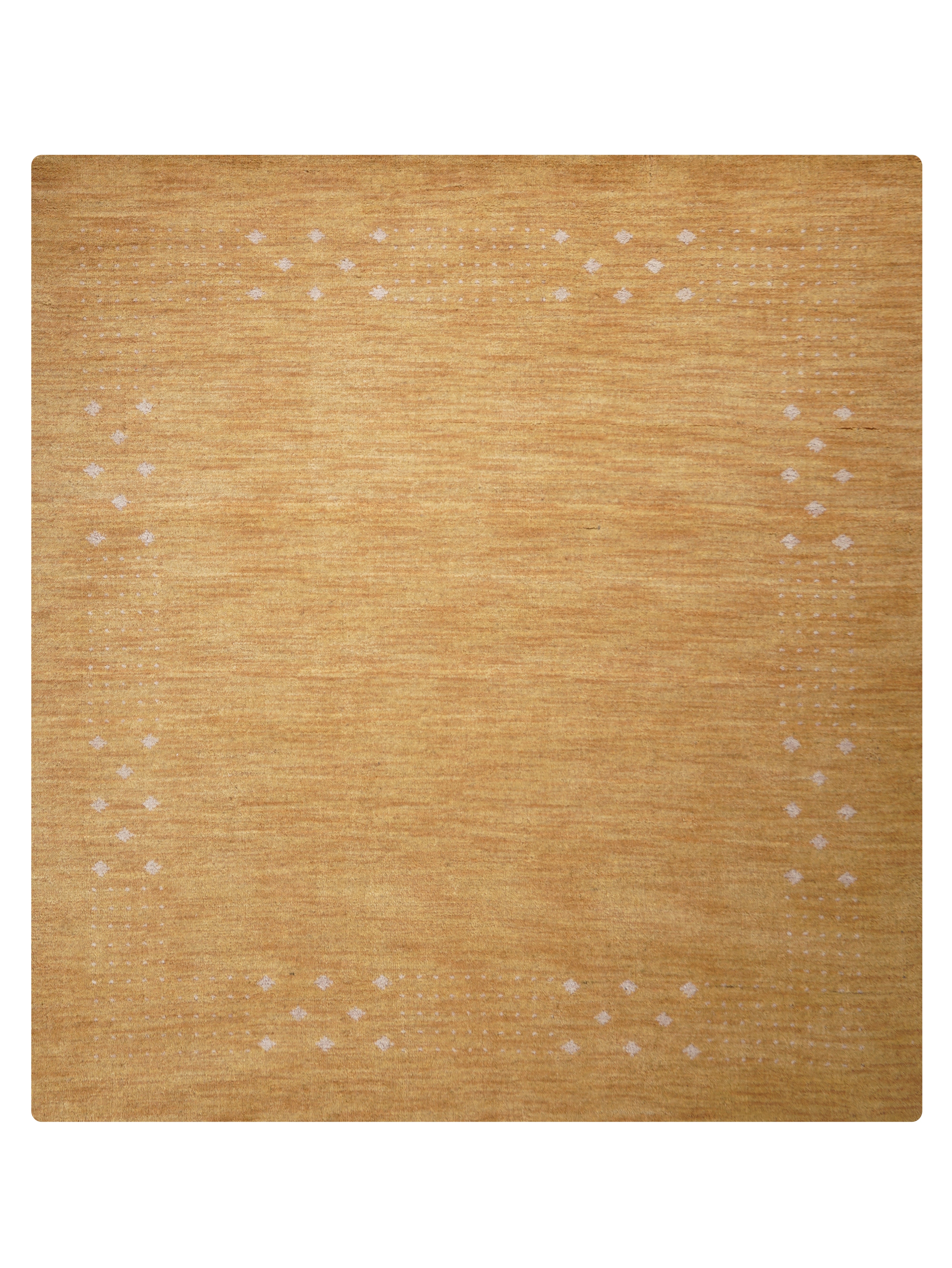 Teal Hand Knotted Wool Rug