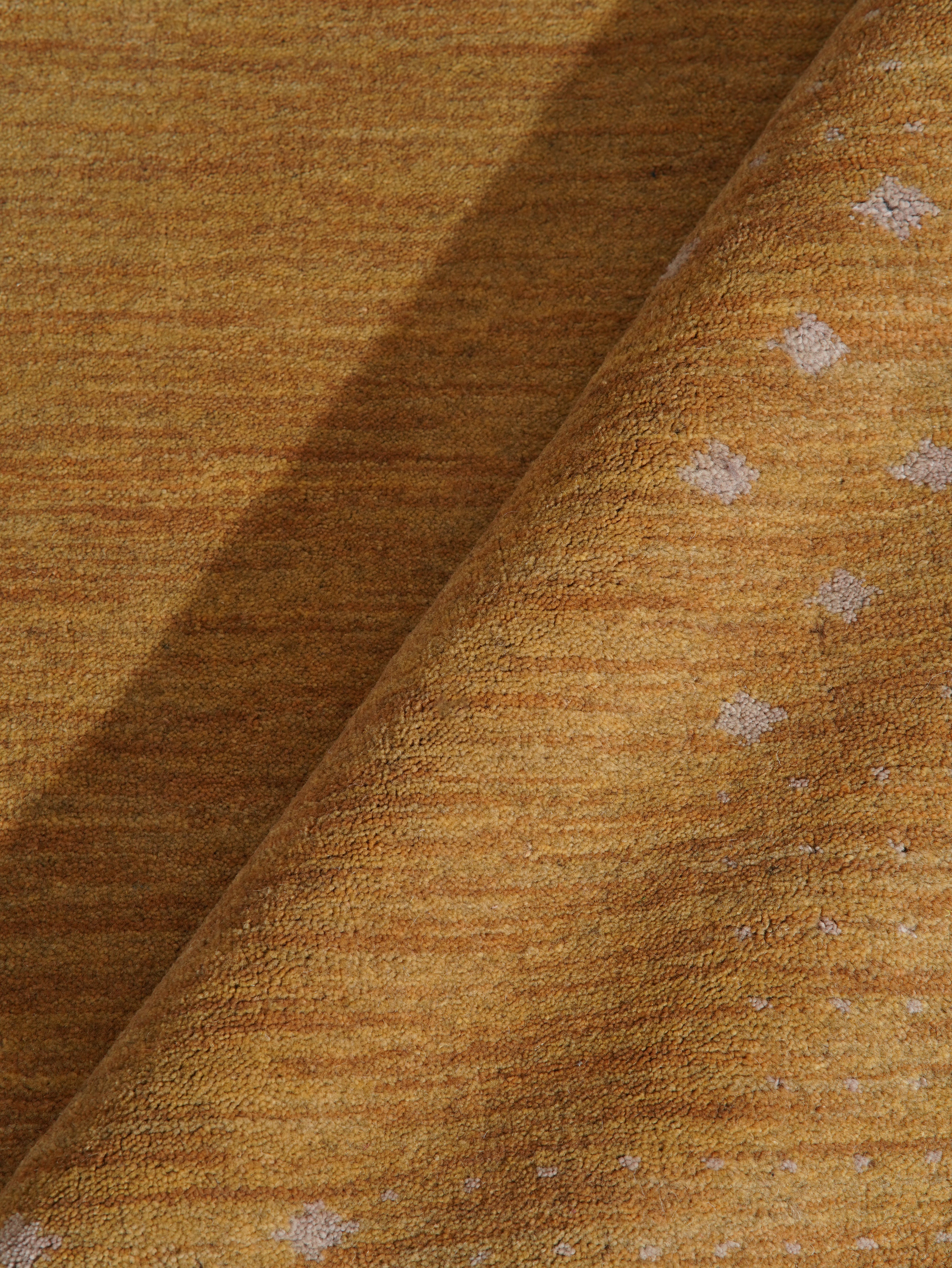 Teal Hand Knotted Wool Rug