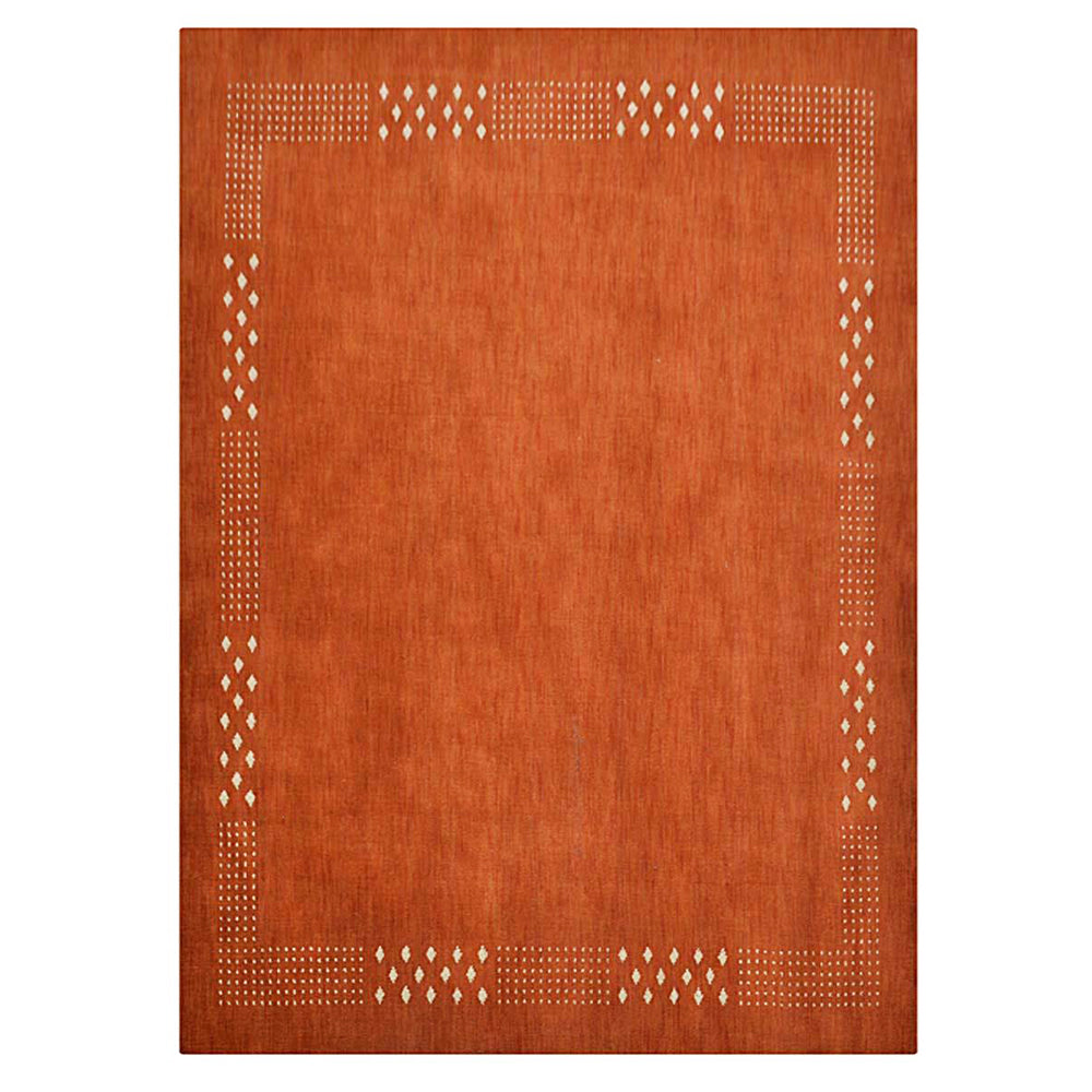 Teal Hand Knotted Wool Rug