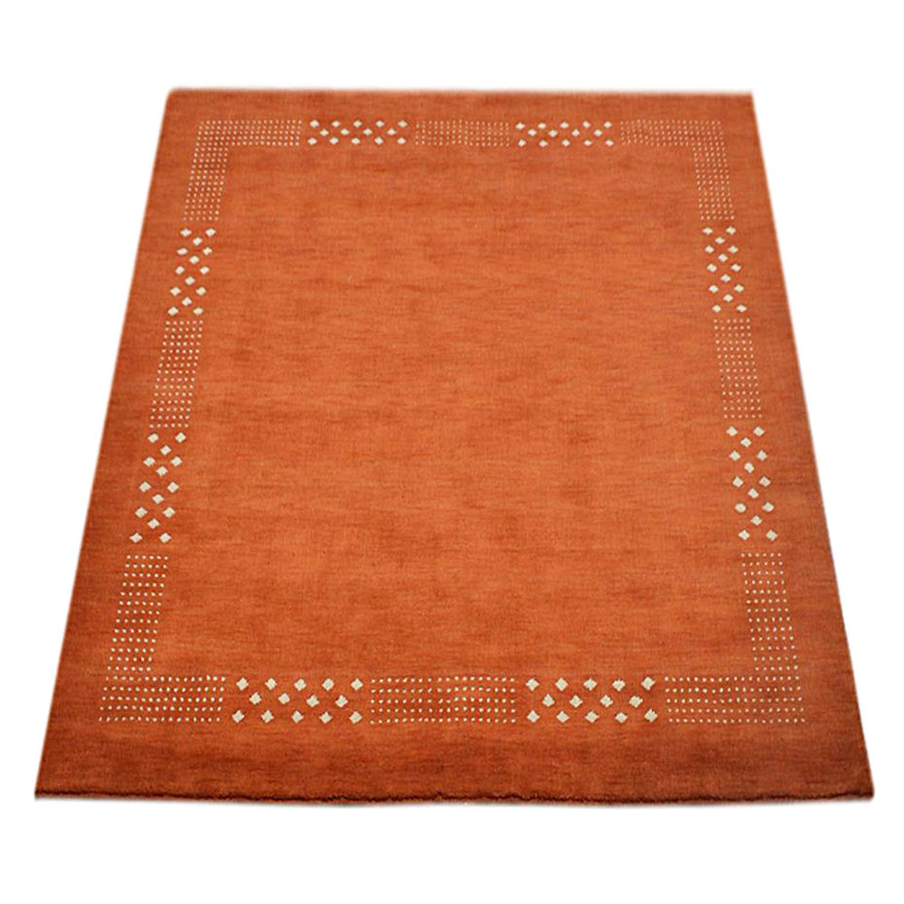 Teal Hand Knotted Wool Rug