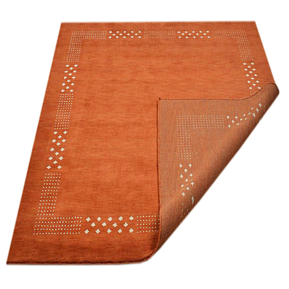 Teal Hand Knotted Wool Rug