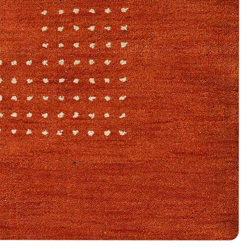 Teal Hand Knotted Wool Rug