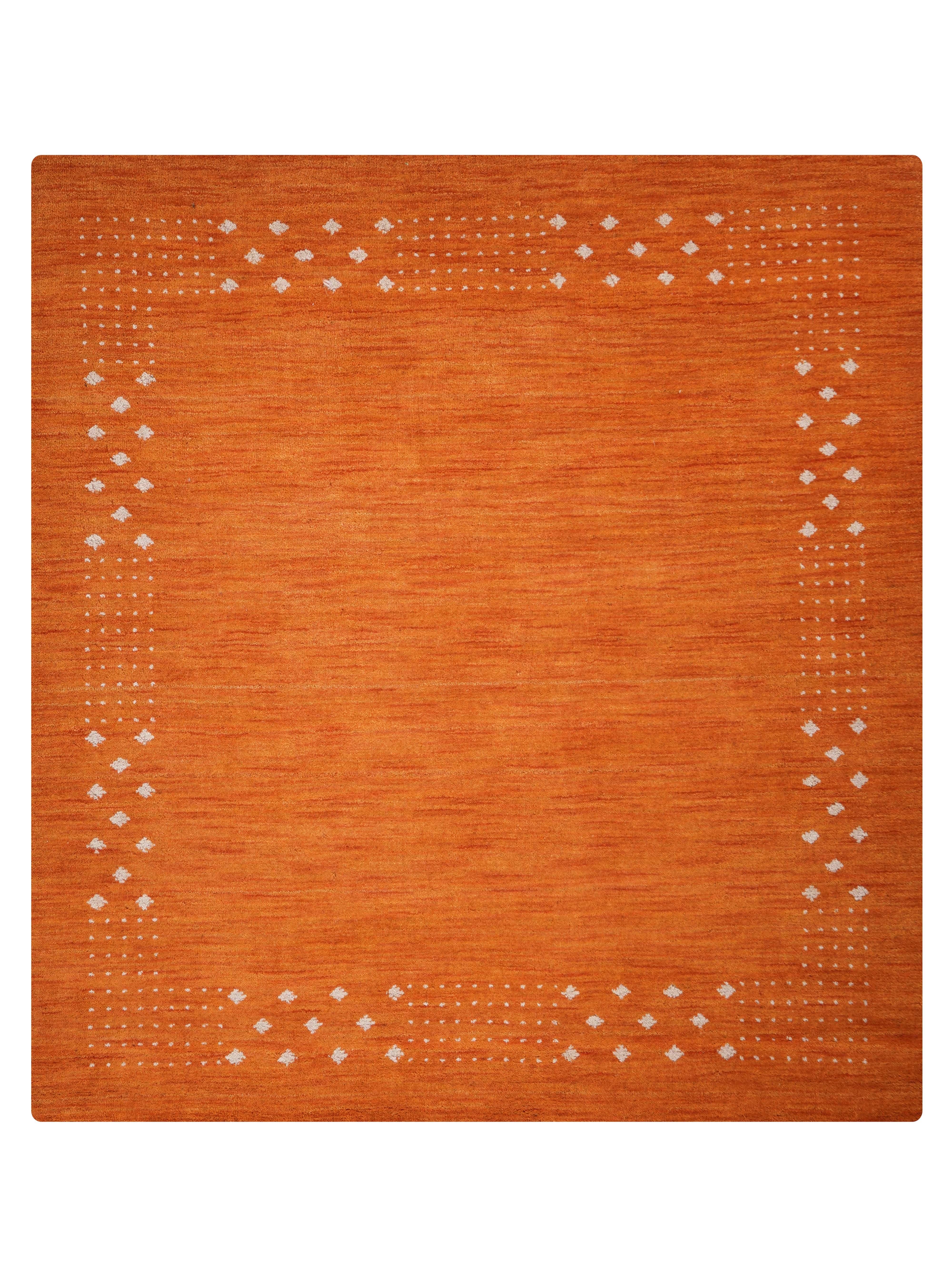 Teal Hand Knotted Wool Rug