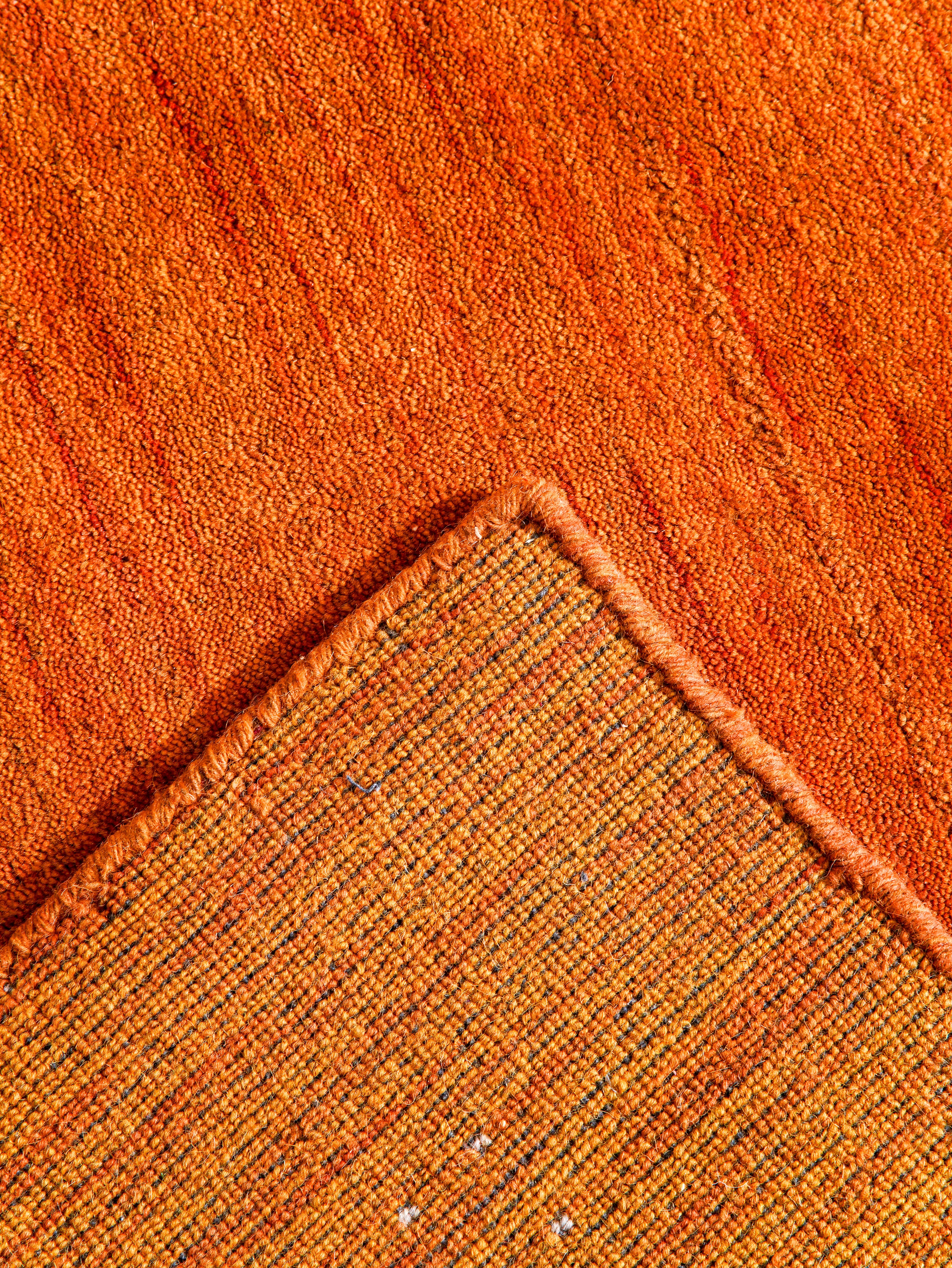 Teal Hand Knotted Wool Rug